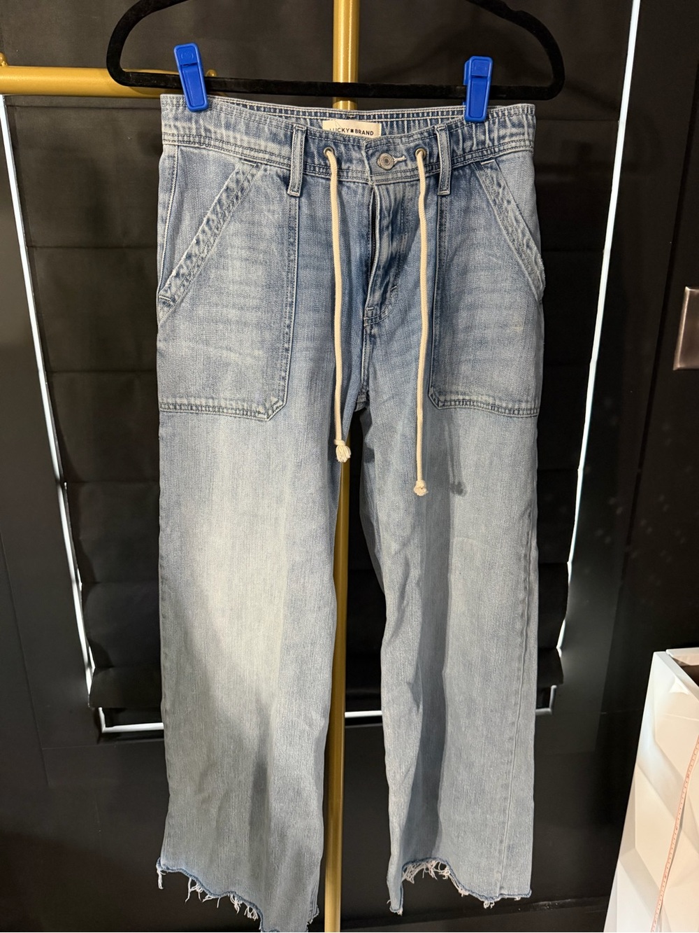 Lucky Brand Light Wash Relaxed Drawstring Jeans NWOT